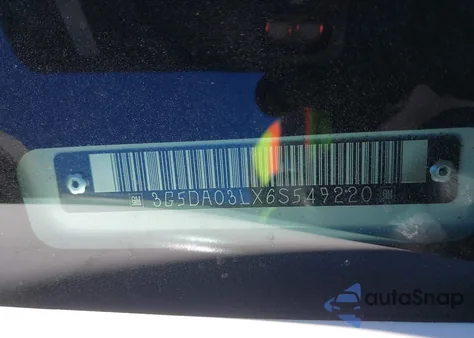 2006 Buick Rendezvous Cx z USA, uszkodzony, nr VIN 3G5DA03LX6S549220